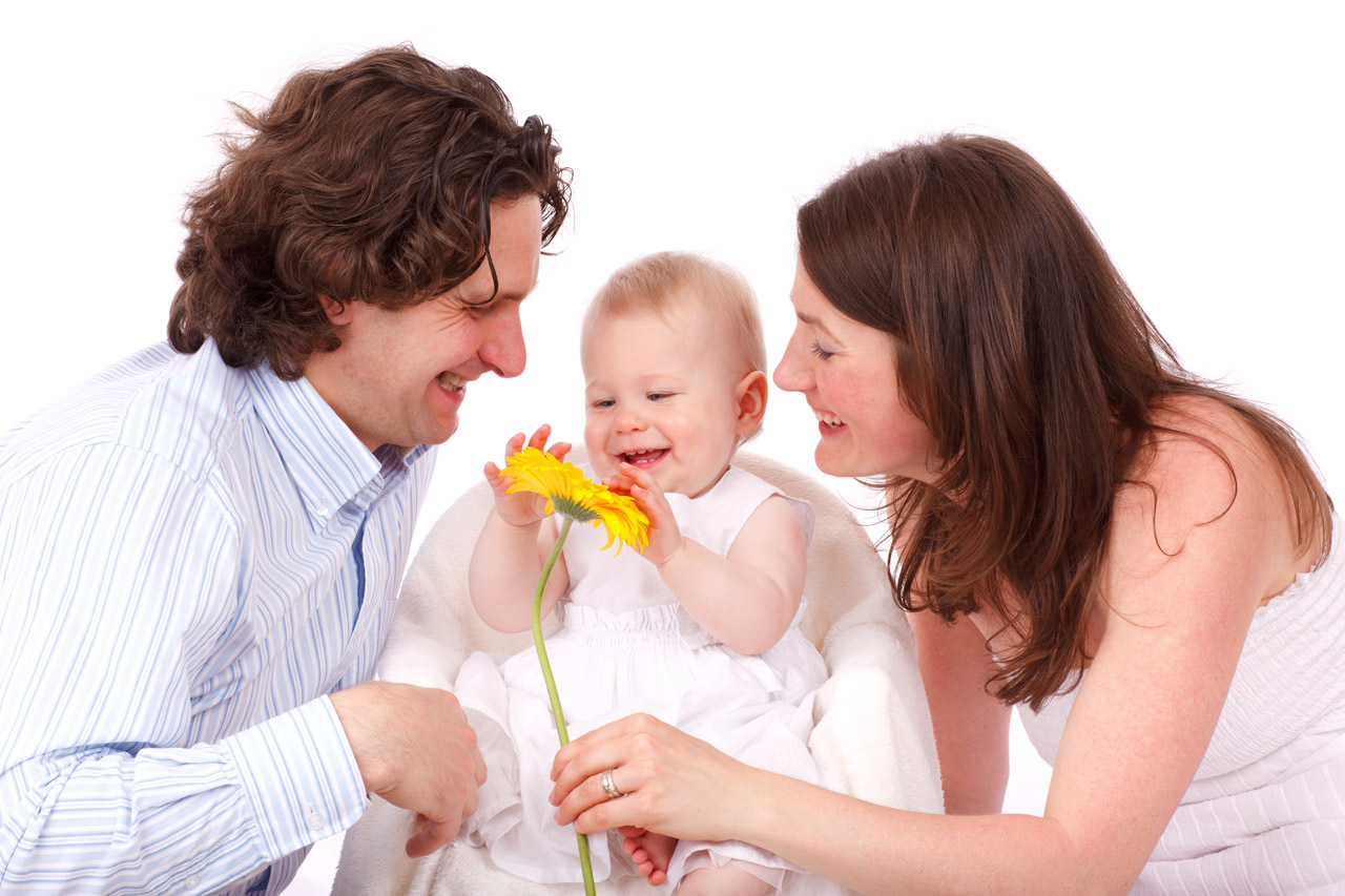 Happy family who share their location in a trusted circle